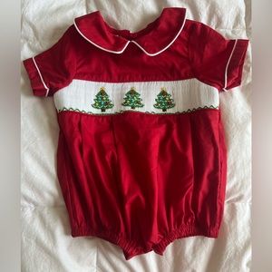 Smocked Christmas Tree Bubble
